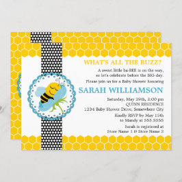 Convite Chá de fraldas de abelha