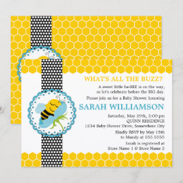 Convite Chá de fraldas de abelha
