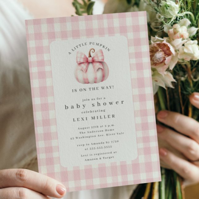 Convite Chá de fraldas de abóbora doce (Criador carregado)