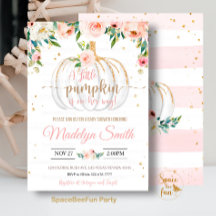 Chá de fraldas De Abóbora Está A Caminho Um Pouco