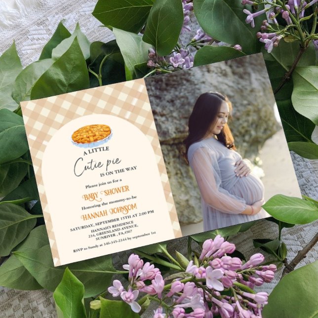 Convite Chá de fraldas de Ação de Graças Boho Little Cutie (Criador carregado)