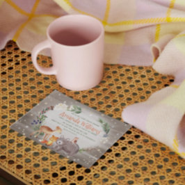 Convite Chá de fraldas de Algodão Berries, Amigos da Flore