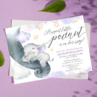 Chá de fraldas de amendoim-doce-elefante-roxo