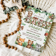 Chá de fraldas de Animais Botânicos Florestais