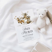 Chá de fraldas de animais da floresta