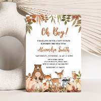 Chá de fraldas De Animais Da Pumpkin Da Madeira