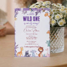 Chá de fraldas de animais da selva