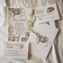 Chá de fraldas de Animais do Urso Florestal Selvag