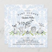 Chá de fraldas De Animais Safari Doce