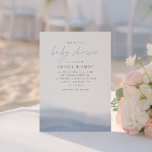 Chá de fraldas De Aquarela Costeira Do Bei