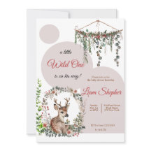 Chá de fraldas De Aquarela Editável À Madeira