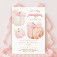 Chá de fraldas de Arco Rosa Pumpkin Pastel