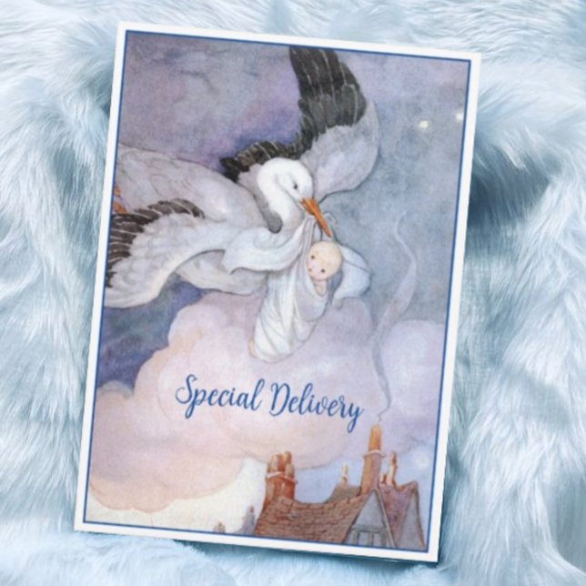 Convite Chá de fraldas de Armazenamento de Entrega Especia (Criador carregado)