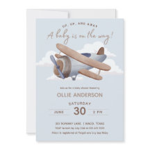 Chá de fraldas de Avião de Voo Horário