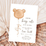 Convite Chá de fraldas de Bear Balão Beary Cute Boho<br><div class="desc">80 cm 20000000000000000000000000000000000000000000000000 Projetado para corresponder à nossa coleção de temas do Teddy Bear. Mas PERSONALIZE facilmente este design com seus detalhes através do botão "PERSONALIZAR"! Plassg Se você precisar coordenar ITENS CORRESPONDENTES, verifique nossa coleção ou compro correspondente. Você tem alguma pergunta sobre nossos designs ou, se você não encontrar...</div>