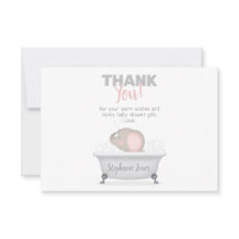 Chá de fraldas de Bebê Elefante Bath Girl