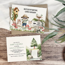 Chá de fraldas De Bebês Que Ama A Natureza