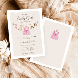 Convite Chá de fraldas de Boho