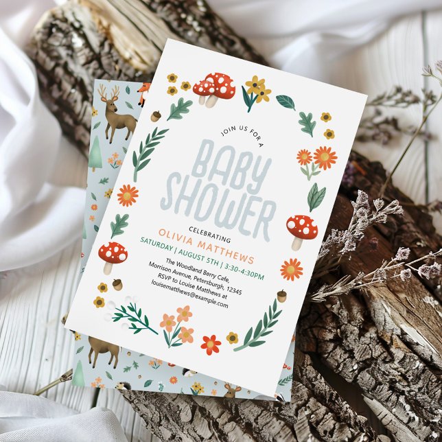 Convite Chá de fraldas de Boias Florestais Bastantes e Rus (Criador carregado)