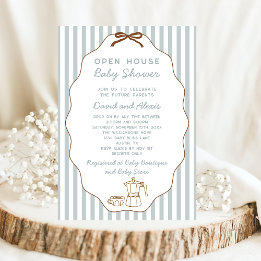 Convite Chá de fraldas de Bonjour Bebe Aberto House