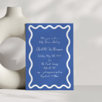 Chá de fraldas de Borda Azul de Escrivação de Scri