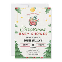 Chá de fraldas de Brinquedo de Natal Verde alegre