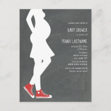 Chá de fraldas de Bump Bebê para Criadores Vermelh