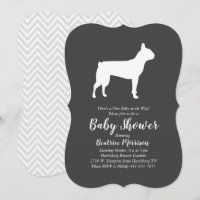 Chá de fraldas de Cachorro de Boston Terrier