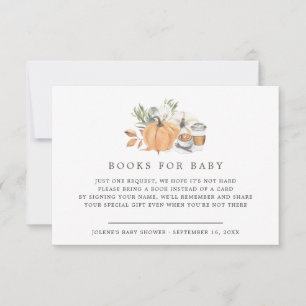 Convite Chá de fraldas de Café de outono   Livros Para Beb