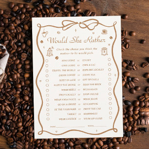 Convite Chá de fraldas De Café Ela Preferencialmente Cartã