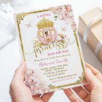 Chá de fraldas de Carruagem da Princesa Dourada-ro