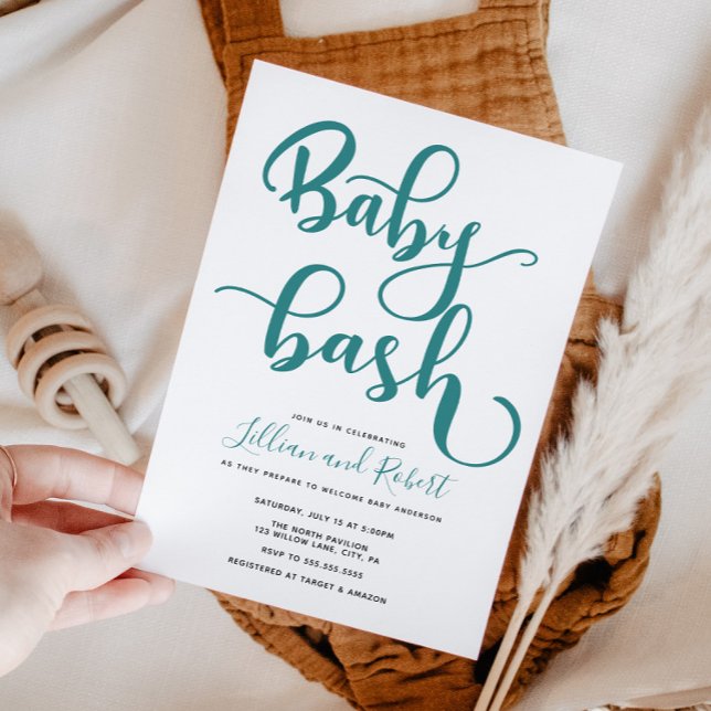 Convite Chá de fraldas de Casais Baby Bash (Criador carregado)