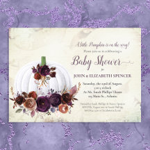 Chá de fraldas de Casais de Abóbora Brancos