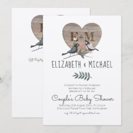 Convite Chá de fraldas de Casais de Florestas de Madeira