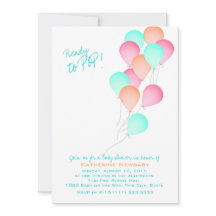 Chá de fraldas de Celebração do Balão