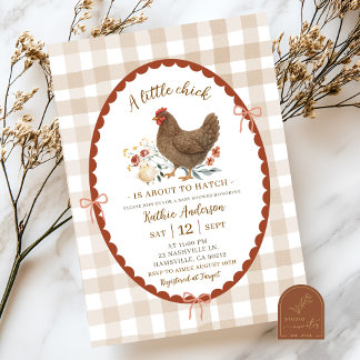 Convite Chá de fraldas De Chic De Ilustração Desenhada Pel