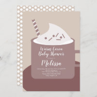 Chá de fraldas de chocolate quente de cacau modern