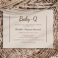 Chá de fraldas de CHURRASCO Beige Baby-Q, de Boho