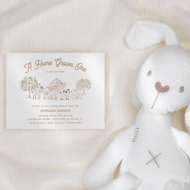 Convite Chá de fraldas de cliente com crescimento doméstic (Criador carregado)