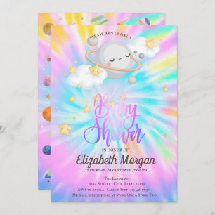 Convite Chá de fraldas de Coluna do Planeta das Estrelas d