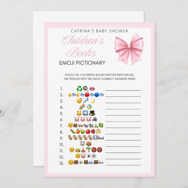 Convite Chá de fraldas de coquete de Arco rosa - Nome edit (Frente/Verso)