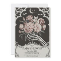 Chá de fraldas de Dia das Bruxas Vintage Gótica