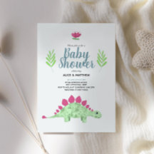 Chá de fraldas de Dinossauro da Selva Azul e Cura 