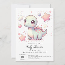 Chá de fraldas de Dinossauro Feliz