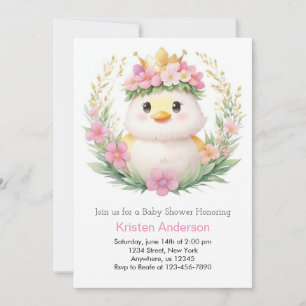 Convite Chá de fraldas de Ducklings and Dreams Girl