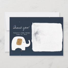 Convite Chá de fraldas De Elefante De Pequena Estrela Bril