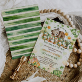 Convite Chá de fraldas de Espera de Abóbora