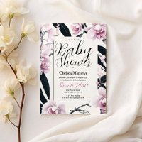 Chá de fraldas de flor de orquídea negra, rosa-d-á