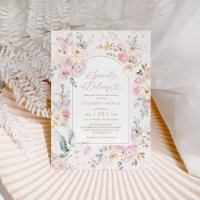 Chá de fraldas de Flor Selvagem de Caça Rosa Blush