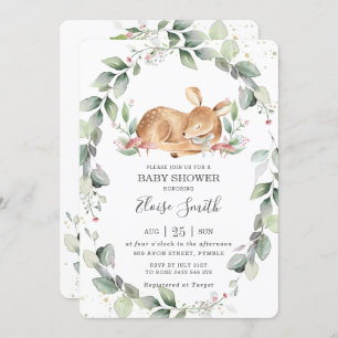 Convite Chá de fraldas de Folha do Cerrado